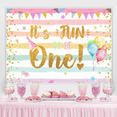 Gold Funkeln Es ist Spaß Zu Sei Eins Mädchen Geburtstag Hintergrund
